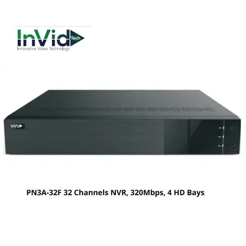 InVid PN3A-32F 32 Channels NVR 320Mbps 4 HD Bays 8TB PN3A-32F/8TB