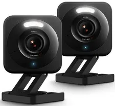 2 Pack 2.5K AI Security Cameras, Indoor/Outdoor Home Surveillance, Color Night V