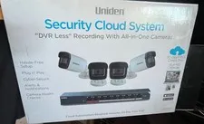 Uniden UC8400 Security Cloud System 4-Camera Full HD 1080p Wired PoE CCTV Kit