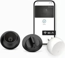 Level Smart Lock+ WiFi Deadbolt World's Smallest Smart Lock Apple Home BLACK