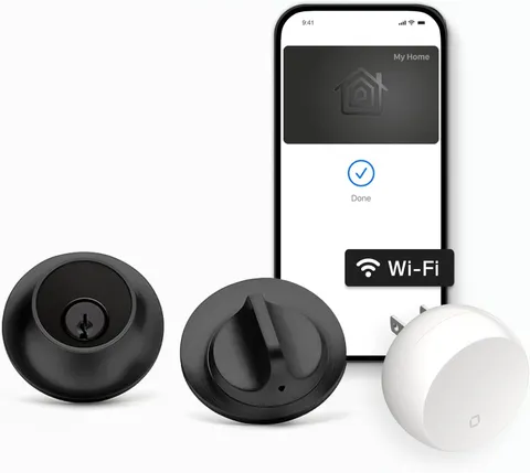 Level Smart Lock+ WiFi Deadbolt World's Smallest Smart Lock Apple Home BLACK