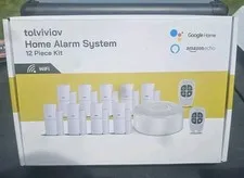 TOLVIVOIV Home Alarm System (2nd Gen) 12 Piece Kit, Smart Alarm Security NEW