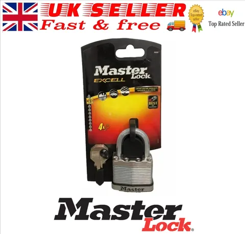 Master Lock M15EURDLF Excell Laminated Steel 50mm Padlock