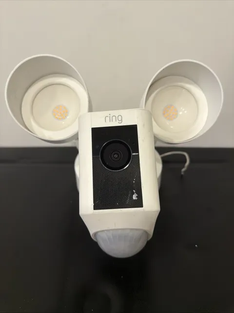 Ring Floodlight Cam Wired Plus Surveillance Camera - White - No Hardware