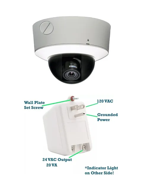 Ganz ZCOH5-D25NXA 700TVL MiniDome Camera 2.3-5mm | MTG2420 Power Supply | NEW |