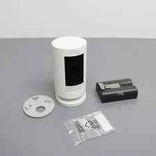 Ring Stick Up Cam 3rd Gen Gen Battery - White