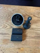SimpliSafe Wireless Outdoor Security Camera + permanent mount, 2 batteries