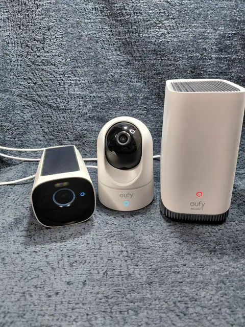 eufy Security Bundle: HomeBase 3 S380, Solar Wall Light Cam & Indoor Pan & Tilte