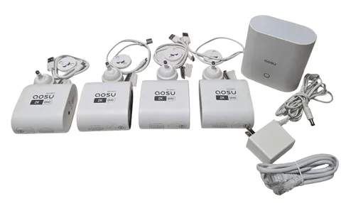 AOSU 4 Cam Kit - 2K QHD Battery Security Cameras Wireless Outdoor System