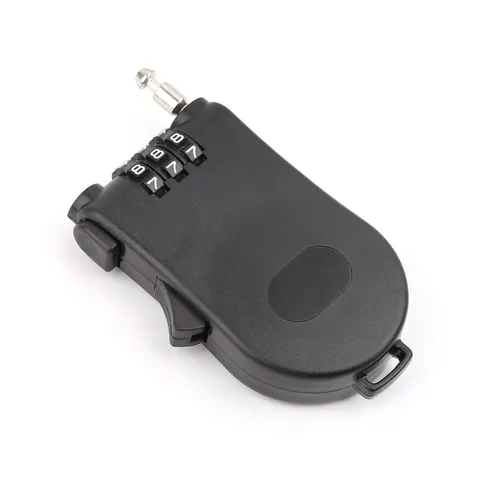 Retractable Wire Rope Password Lock Combination Coded Locker Outdoor Keyed Padlo