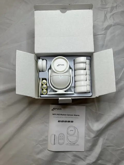 CPVAN CP2W Smart Wireless Guardian WiFi PIR Motion Alarm Kit – Open Box