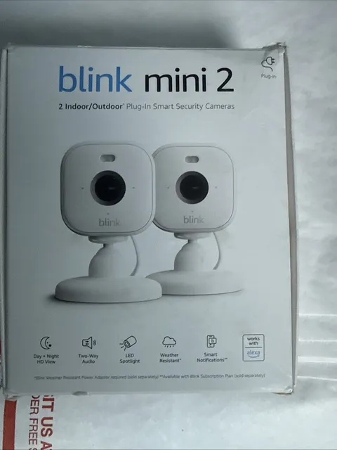 Blink Mini 2 (newest Model), Plug-in Smart Security Camera, Hd Night View