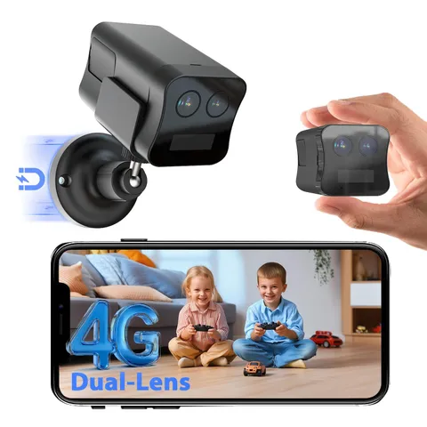 4G LTE Cellular Security Camera No WiFi, Portable 4G Magentic Surveillance Ca...