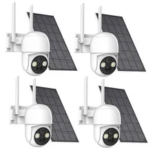 4PK Solar Camera Outdoor-Wireless Solar Security Camera System-4MP/WiFi iP/Cam