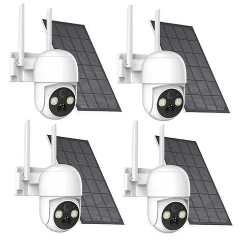 4PK Solar Camera Outdoor-Wireless Solar Security Camera System-4MP/WiFi iP/Cam