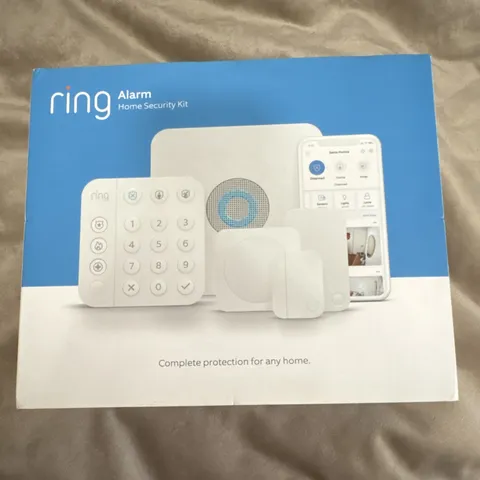 Ring Alarm Home Security Kit Complete System, Z-Wave, White, Base+Keypad+Sensors