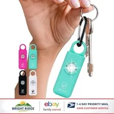 Portable Safety Alarm with 130 dB Sound and LED Light for Emergency Situations