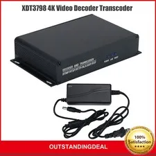 XDT3798 4K Video Decoder H.265 Transcoder Surveillance Camera Live SRT Decoding