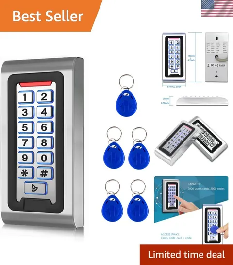 Door Access Control System Stand-Alone Password Keypad + 5PCS Proximity Keych...