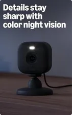 3 Blink Mini - Compact indoor plug-in security camera, 1080p, Fast shipping