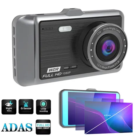 Car DVR Camera ADAS Dashcam Dual Lens Night Vision Video Recorder