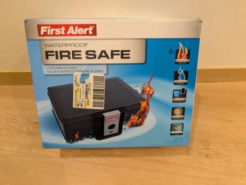 First Alert 2013F WATER AND FIRE PROTECTOR FILE CHEST, 0.17 CUBIC FEET NEW Safe