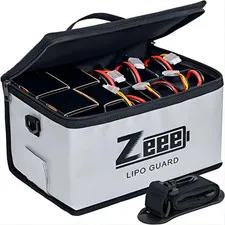 Lipo Safety Bag 10 Cells Adjustable Battery Fireproof Bag Large Capacity Pouch f