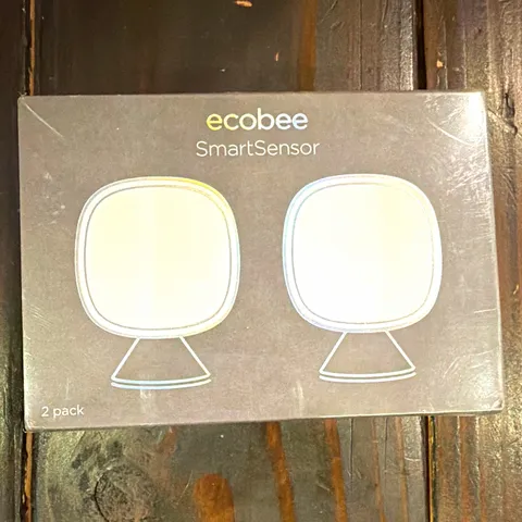 ecobee SmartSensor Indoor Motion Sensor 2-Pack Wireless Battery, White