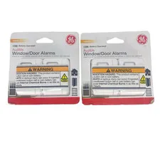 GE Audible Window Door Alarms 4 Pack White Blink XT 45115 120dB Indoor Battery
