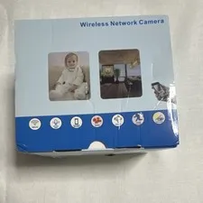 Wireless Network Camera System, 2 Cameras, IP, Night Vision, White, Indoor