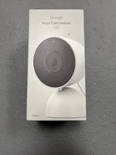 Google Nest Cam Indoor Wired 2K HDR Security Camera 3rd Gen WiFi Snow White