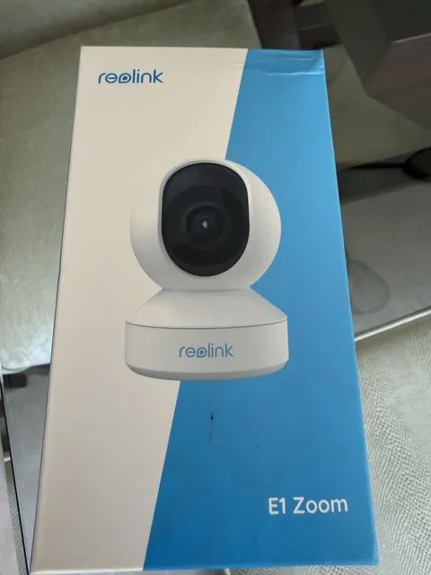 2 Reolink E1 Zoom 4K UHD Pan & Tilt Dual-Band Wi-Fi 6 Indoor Security Cameras.
