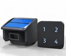 Solar Driveway Alarm System 1/4 Mile Range Wireless Motion Sensor Weatherproof