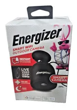 NEW/IN BOX! Energizer Smart Wifi Outdoor Camera Works w/ Google Home and Alexa