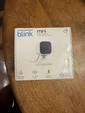 Blink Mini Compact indoor plug-in smart security camera 1080p HD, Never used