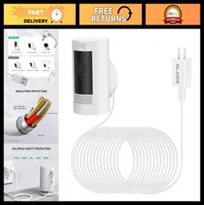Indoor/Outdoor Power Adapter for Ring Stick Up Cam Battery 3rd/2nd Gen, 16ft Wea