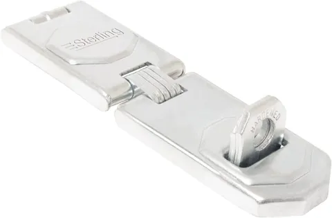 Sterling 155 AHS Hasp & Staple, Chrome, 155mm