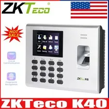 ZKTeco K40 TCP/IP 2.8" Screen Biometric Fingerprint Time Attendance System USA