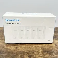 GoveeLife Water Detector 2 H5058 Smart Water Leak Sensor Alarm 5-Pack LoRa
