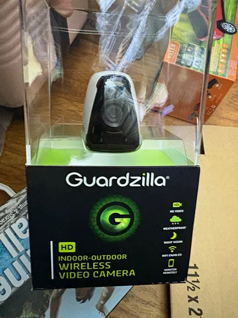 Guardzilla HD 720p Wi-Fi Outdoor/Indoor Camera Night Vision Motion, Alexa/Google