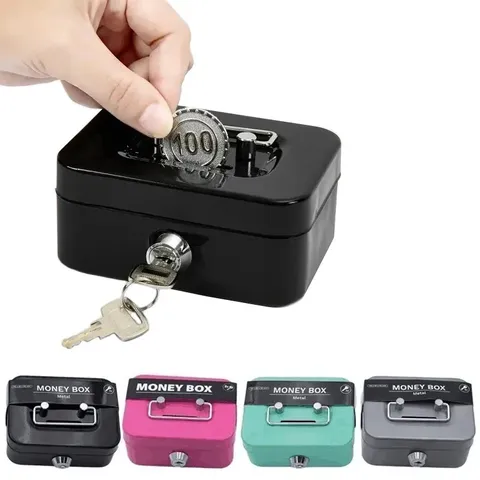 Fire Chest Fireproof Safe Lock Hidden Box Hide Money Cash,Document with Key Lock