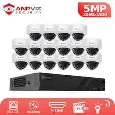 ANNKE 16CH 12MP NVR 3K 5MP POE AI IR Night Security Camera System Audio Record