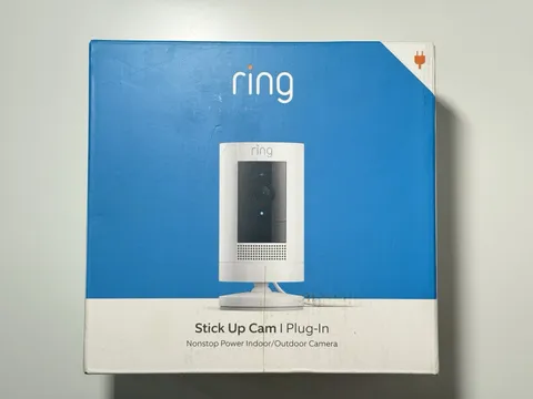 Ring Stick Up Cam Plug-In Indoor/Outdoor Wi-Fi Smart Security Video Camera NEW!