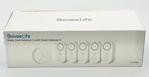 GoveeLife Smart WiFi Water Leak Detector 1S Gateway and 5pk Sensors Alarm