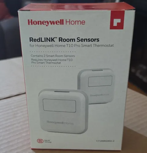 Honeywell Home RedLINK Room Sensors, Wireless, White, 2‑Pack C7189R2002-2