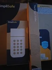 SimpliSafe Wireless Security Keypad And Yard Sign Stake Bundle Brand New