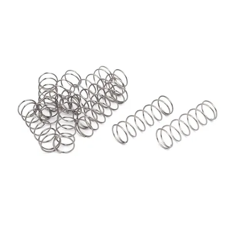 0.5Mmx8mmx25mm stainless steel 304 compression springs silver 10pcs