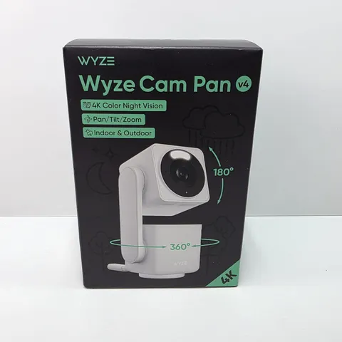 Wyze Cam Pan v4 4K Indoor Outdoor Security Camera Pan Tilt NEW Sealed