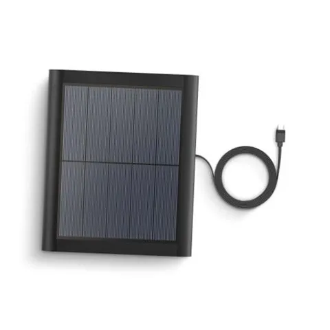 Solar Panel (2nd Generation), 4W for Outdoor Cam Plus, Outdoor 1 Solar Black