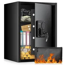 Large Fireproof Safe Box 2.5 Cubic Feet Home Security Storage Large Safe Box